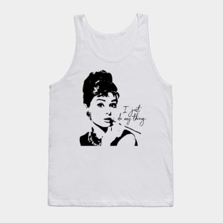 Audrey Heburn, I Just Do My Thing Tank Top